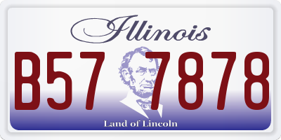IL license plate B577878