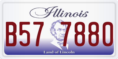 IL license plate B577880