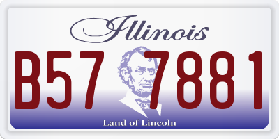 IL license plate B577881