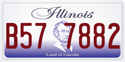 IL license plate B577882