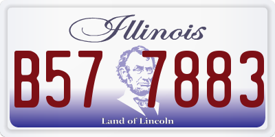 IL license plate B577883