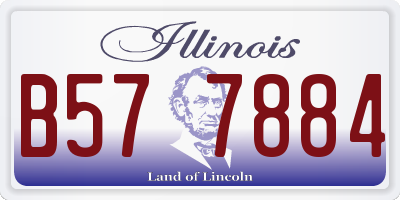 IL license plate B577884