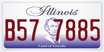 IL license plate B577885