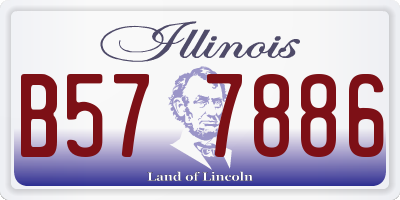 IL license plate B577886
