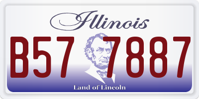 IL license plate B577887
