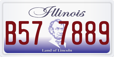 IL license plate B577889