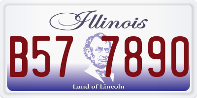 IL license plate B577890