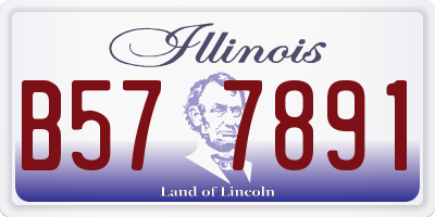 IL license plate B577891