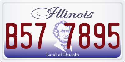 IL license plate B577895