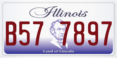 IL license plate B577897