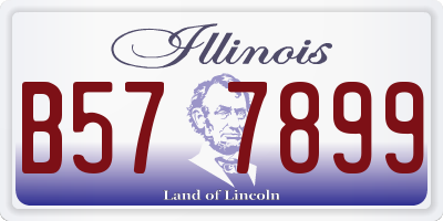 IL license plate B577899