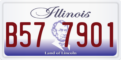 IL license plate B577901