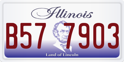 IL license plate B577903