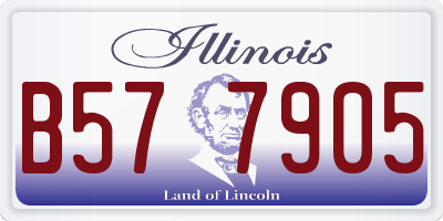 IL license plate B577905