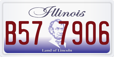 IL license plate B577906