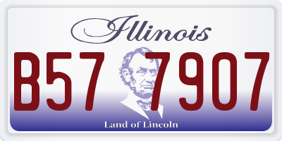 IL license plate B577907