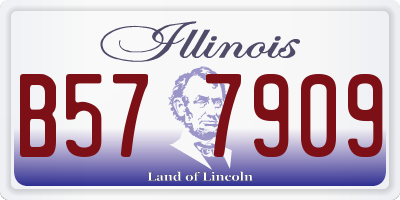 IL license plate B577909