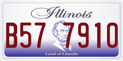 IL license plate B577910