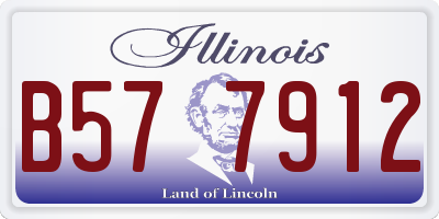 IL license plate B577912
