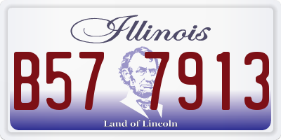 IL license plate B577913
