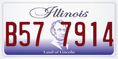 IL license plate B577914
