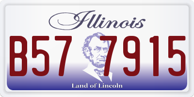 IL license plate B577915