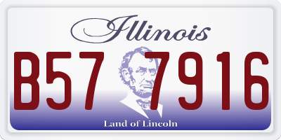 IL license plate B577916
