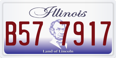 IL license plate B577917