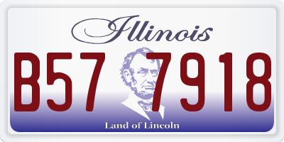 IL license plate B577918