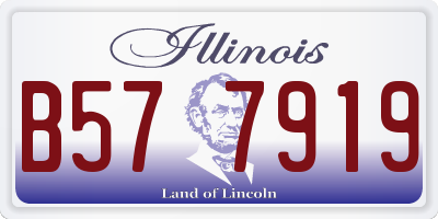 IL license plate B577919