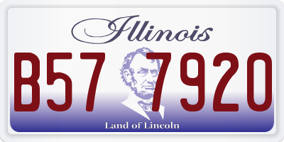 IL license plate B577920