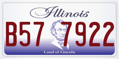 IL license plate B577922