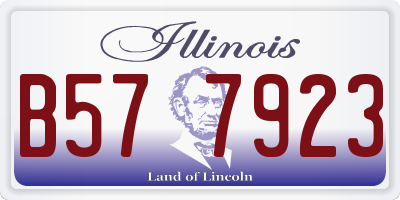IL license plate B577923