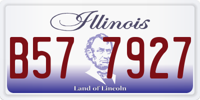 IL license plate B577927
