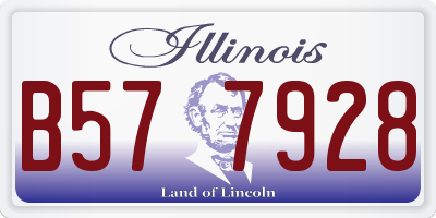 IL license plate B577928