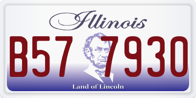 IL license plate B577930