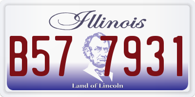 IL license plate B577931