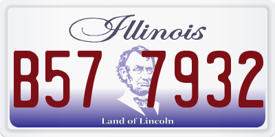 IL license plate B577932