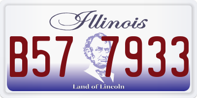 IL license plate B577933