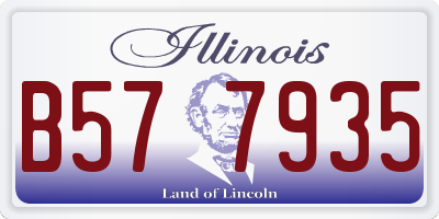 IL license plate B577935