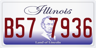 IL license plate B577936