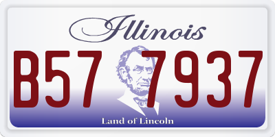IL license plate B577937
