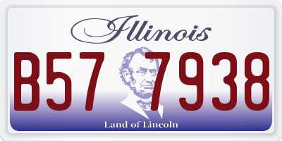 IL license plate B577938