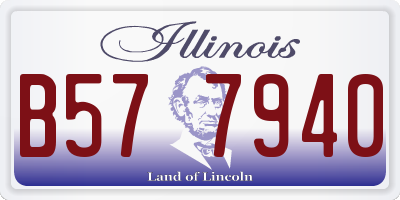 IL license plate B577940