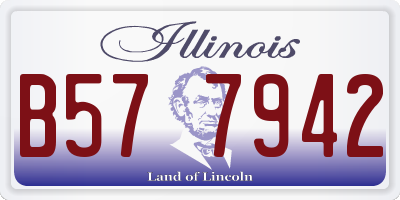 IL license plate B577942