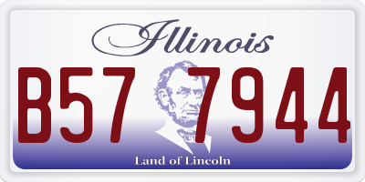 IL license plate B577944