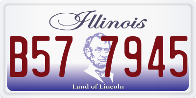 IL license plate B577945