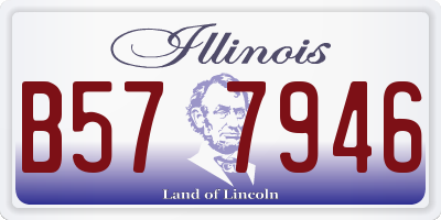 IL license plate B577946