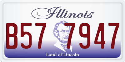 IL license plate B577947