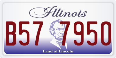 IL license plate B577950